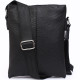 Шкіряна сумка формату А5 Alvibag av-401-1 чорна