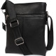 Шкіряна сумка формату А5 Alvibag av-401-1 чорна