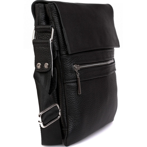 Чоловіча шкіряна сумка-планшет Alvibag AV-69-1 чорна