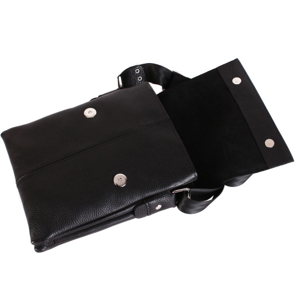 Мужская кожаная сумка-планшет Alvibag AV-601-1 черная
