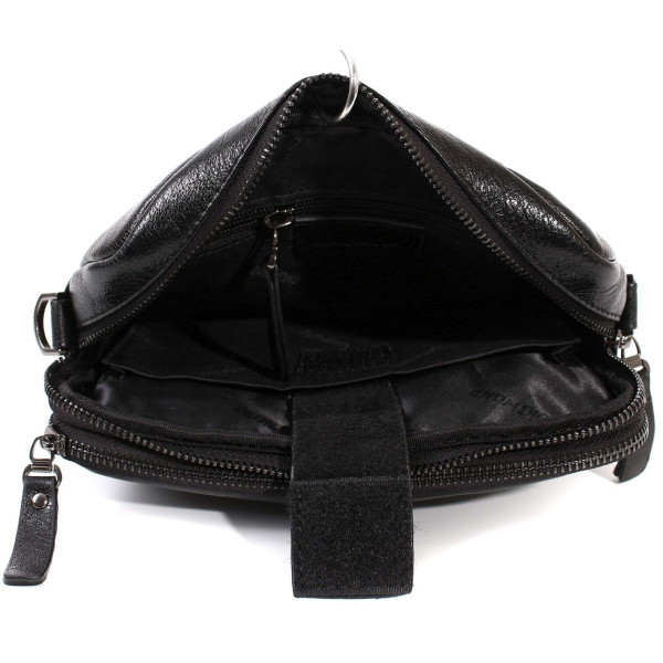 Повсякденна чоловіча шкіряна сумка Diamond 73-3687 black