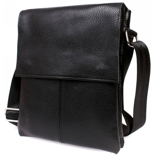 Мужская кожаная сумка-планшет Alvibag AV-601-1 черная