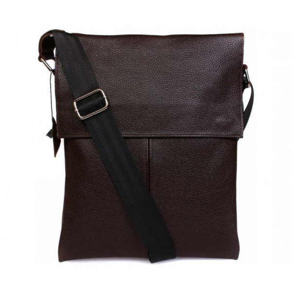 Чоловіча шкіряна сумка-планшетка коричнева ALVIbag av-101brown