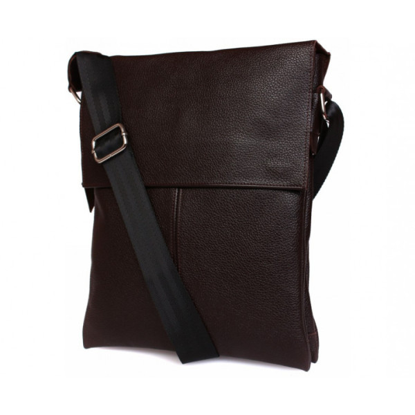 Чоловіча шкіряна сумка-планшетка коричнева ALVIbag av-101brown