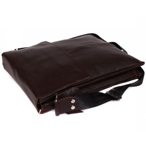 Чоловіча шкіряна сумка-планшетка коричнева ALVIbag av-101brown