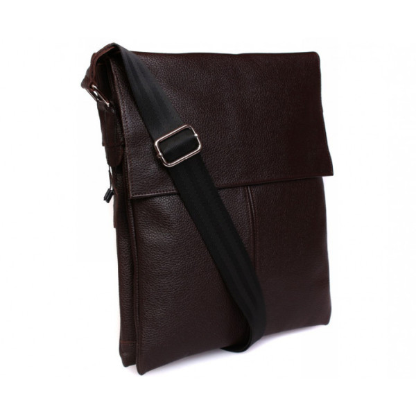 Чоловіча шкіряна сумка-планшетка коричнева ALVIbag av-101brown