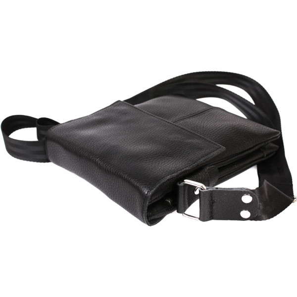 Кожаная сумка через плечо Alvibag AV-041-1 черная