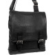 Повседневная сумка планшет из натуральной кожи Diamond 72241 black