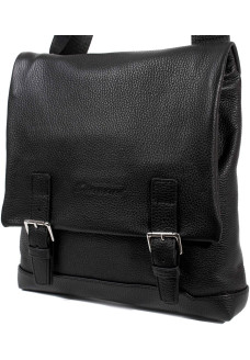 Повседневная сумка планшет из натуральной кожи Diamond 72241 black