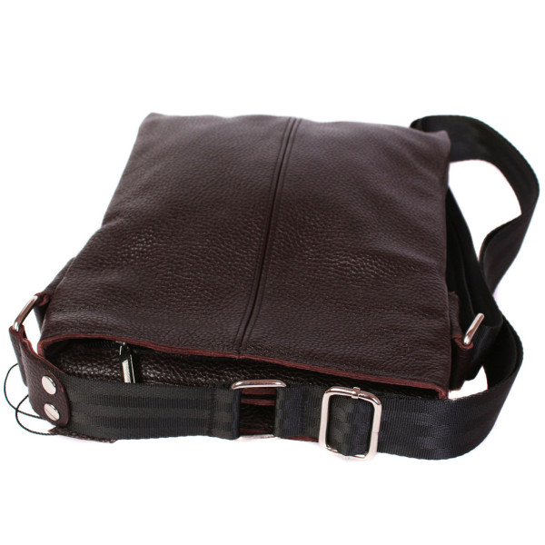Шкіряна сумка формату А5 Alvibag AV-401-2 коричнева