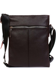 Кожаная сумка формата А5 Alvibag AV-401-2 коричневая