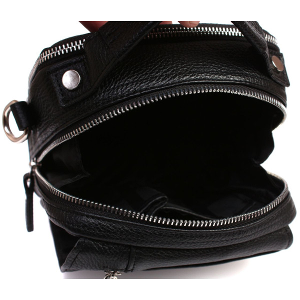 Мужская стильная кожаная сумка Diamond 75-4105 black