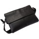 Кожаная сумка горизонтальная Alvibag AV-501-1 черная