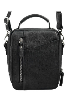Мужская стильная кожаная сумка Diamond 75-4105 black