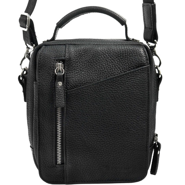 Мужская стильная кожаная сумка Diamond 75-4105 black