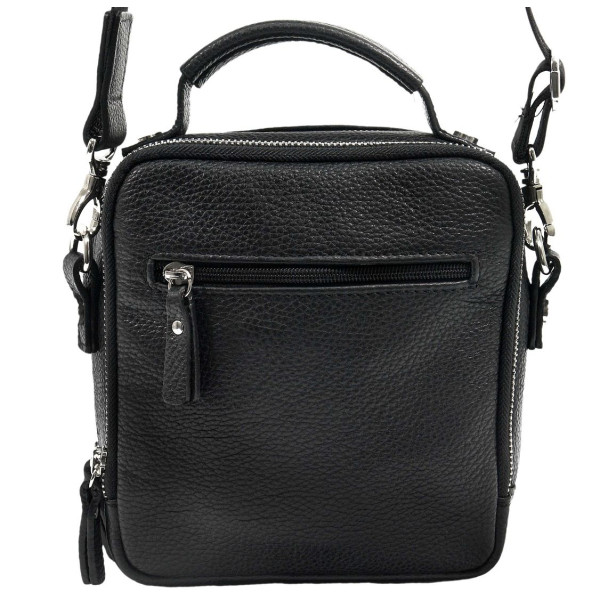 Мужская стильная кожаная сумка Diamond 75-4105 black