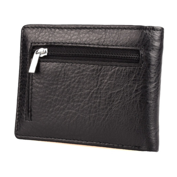 Мужской кожаный кошелек с зажимом на магните ST Leather (ST460) 98550 Черный