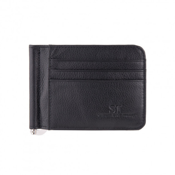 Кожаный зажим для денег ST Leather (ST452) 98531 Черный