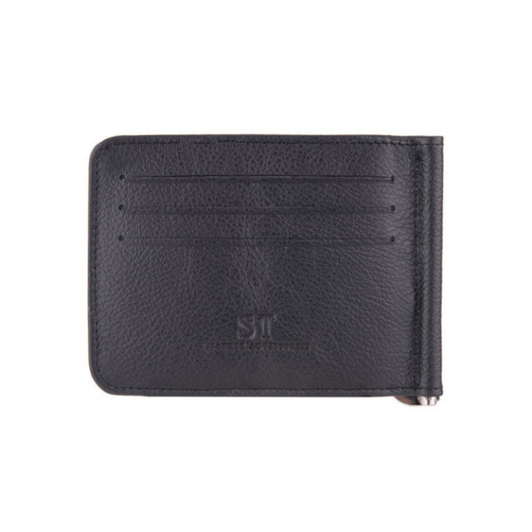 Кожаный зажим для денег ST Leather (ST451) 98524 Черный