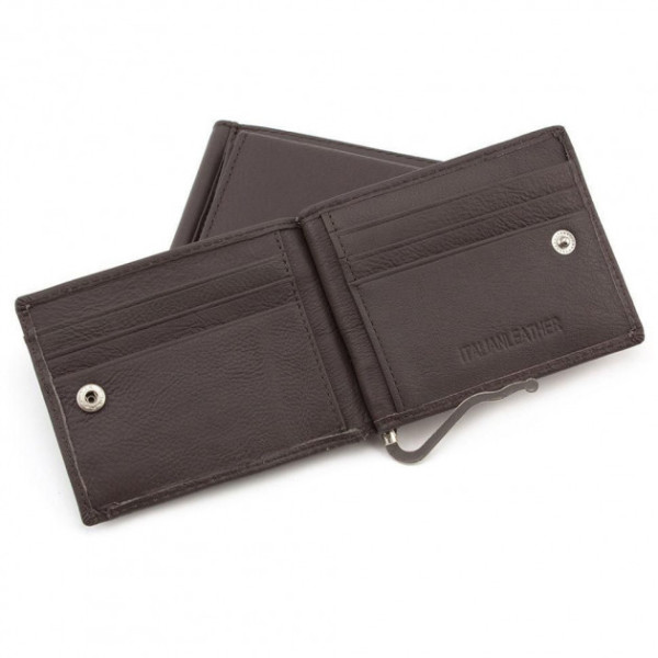 Зажим для денег мужской кожаный ST Leather (ST315) 98449 Коричневый