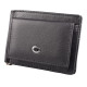 Чоловічий шкіряний затиск на кнопці ST Leather (ST315) 98448 Чорний