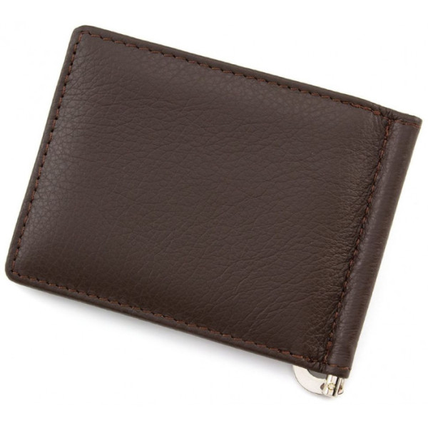 Зажим для денег из кожи ST Leather (ST453) 98548 Коричневый