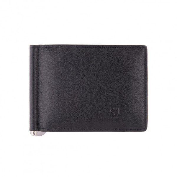 Мужской кожаный зажим ST Leather (ST453) 98546 Черный