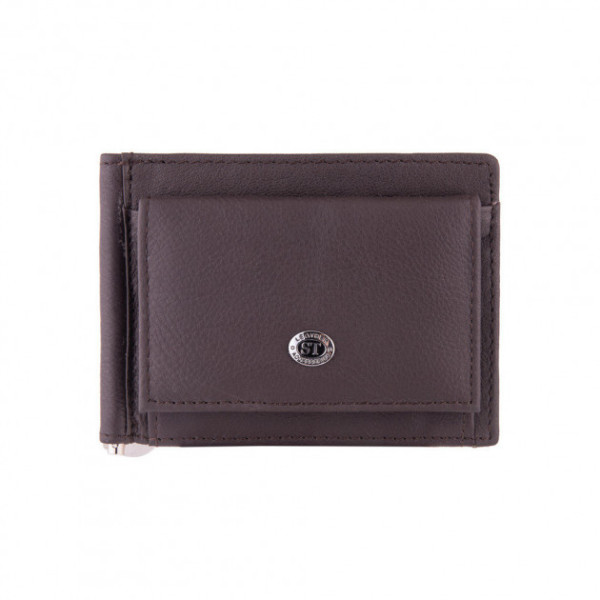 Шкіряний затиск для купюр ST Leather (ST315) 98445 Коричневий