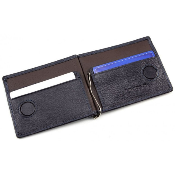 Зажим для денег кожаный ST Leather (ST453) 98549 Синий
