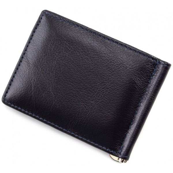 Зажим для денег кожаный ST Leather (ST453) 98549 Синий