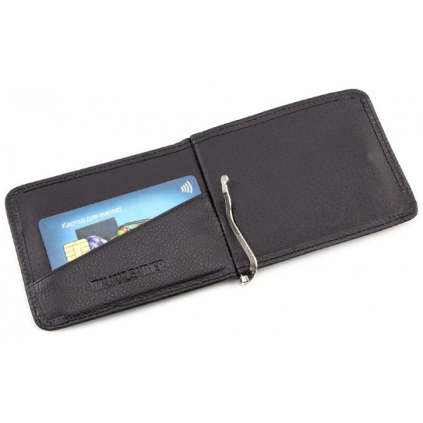 Зажим для денег из натуральной кожи ST Leather (ST451) 98530 Черный