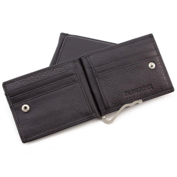 Зажим для денег мужской кожаный ST Leather (ST315) 98446 Черный