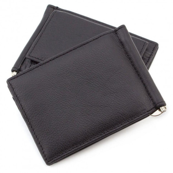 Зажим для денег мужской кожаный ST Leather (ST315) 98446 Черный