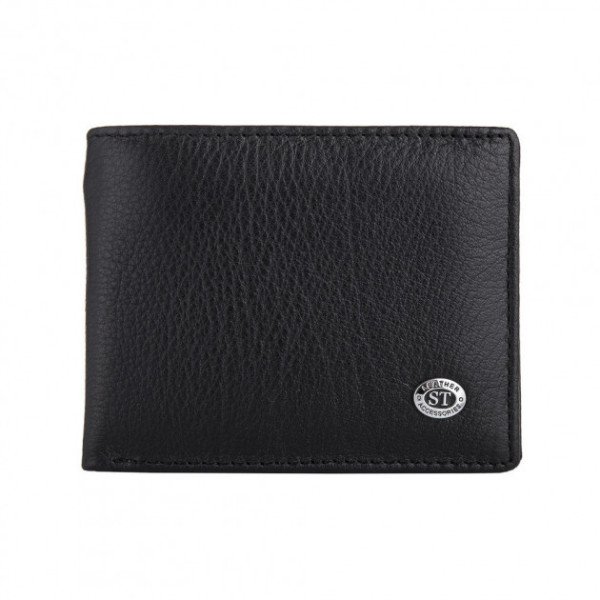 Мужской кожаный кошелек ST Leather (ST460) 98551 Черный