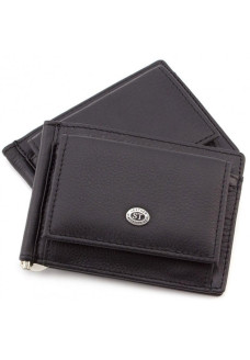Зажим для денег мужской кожаный ST Leather (ST315) 98446 Черный