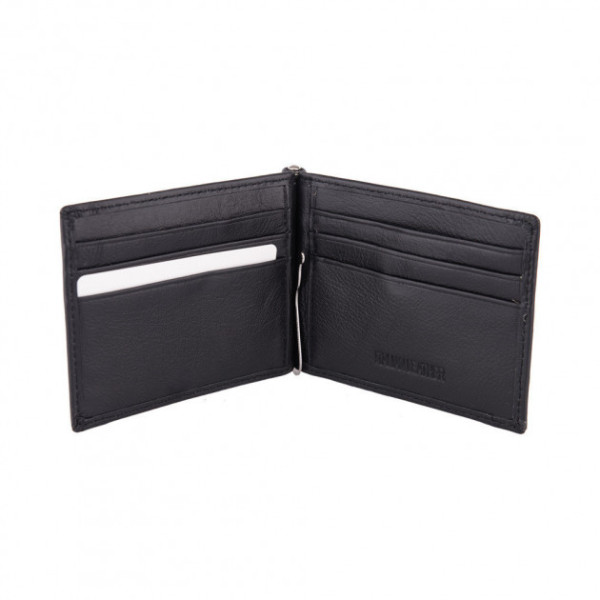 Кожаный зажим для денег ST Leather (MSZ-1) 98183 Черный