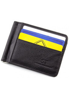 Зажим для денег кожаный ST Leather (ST452) 98536 Черный