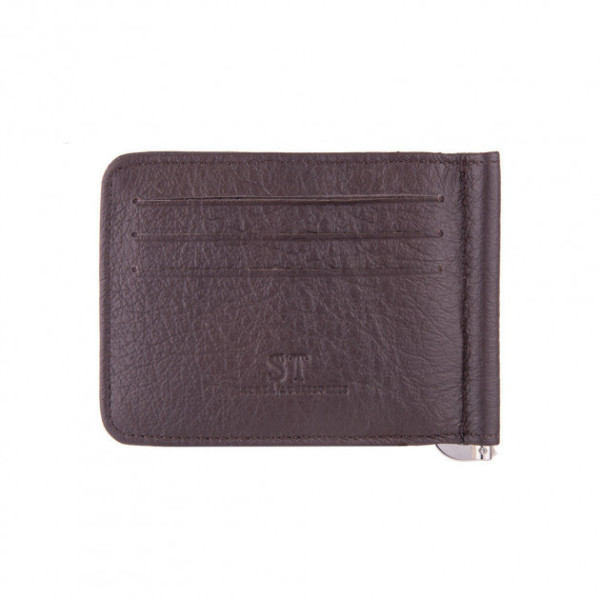 Кожаный зажим для денег ST Leather (ST451) 98525 Коричневый