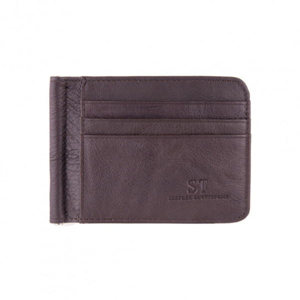 Кожаный зажим для денег ST Leather (ST452) 98532 Коричневый