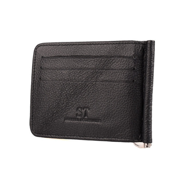 Мужской кожаный зажим ST Leather (ST451) 98528 Черный