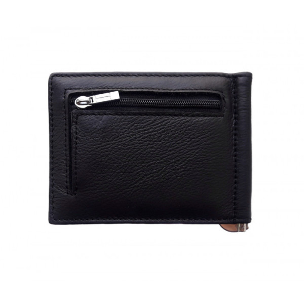Кожаный мужской зажим ST Leather (MSZ-1) 98184 Черный
