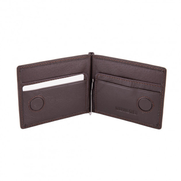 Чоловічий шкіряний затиск ST Leather (ST453) 98545 Коричневий