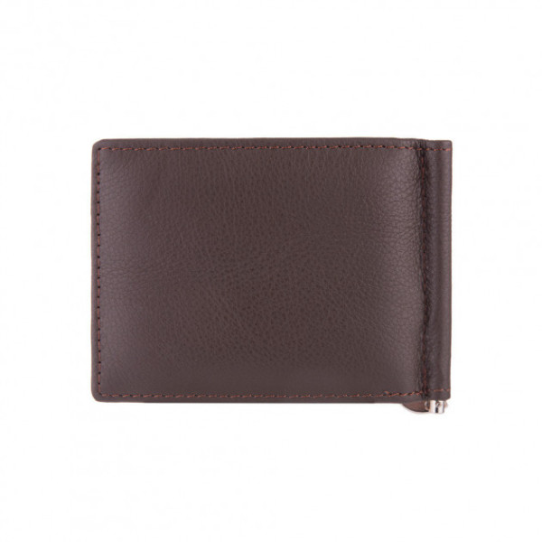 Чоловічий шкіряний затиск ST Leather (ST453) 98545 Коричневий